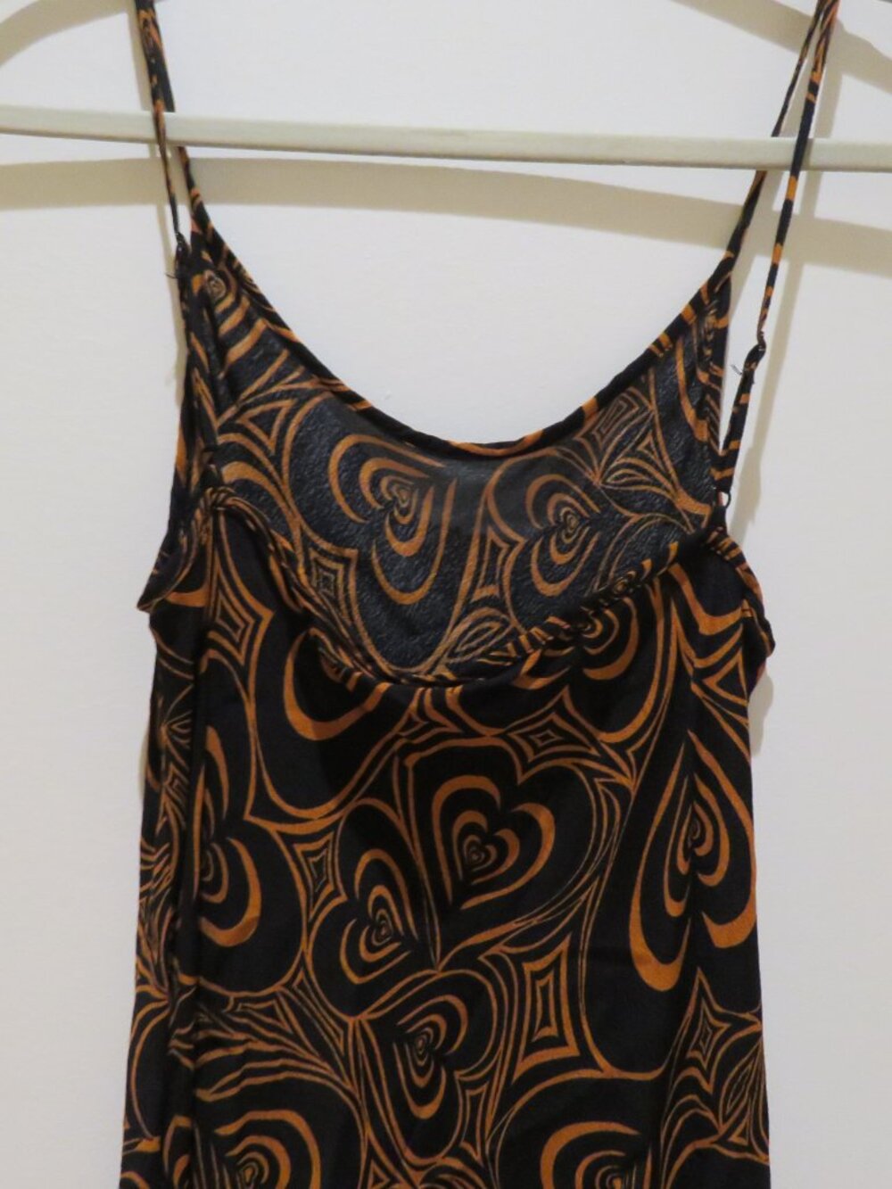 LISA SAYS GAH Wild Hearts Midi Slip Dress Small 90s Friends Indie Whimsy - Picture 13 of 15